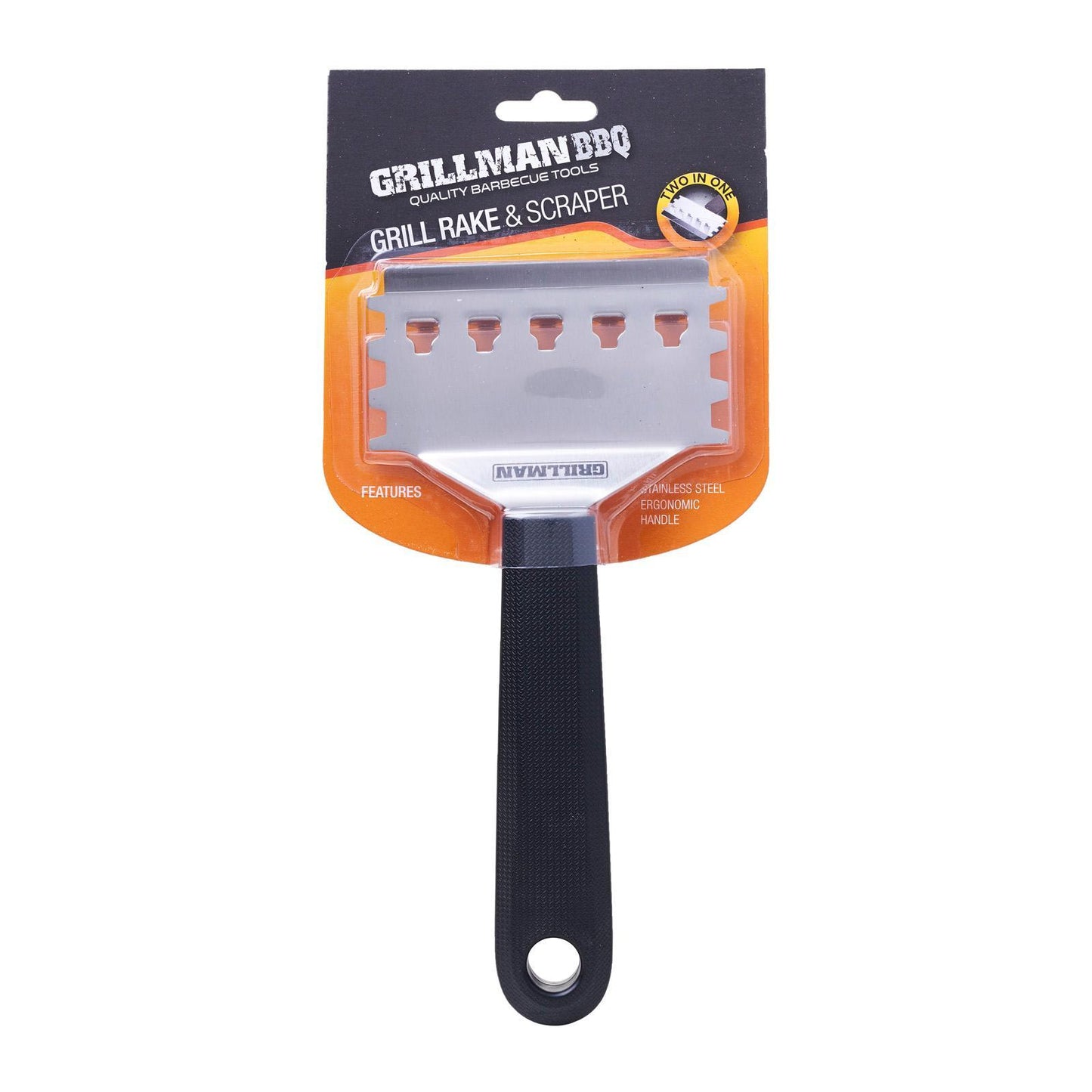Grillman Grill Rake and Scraper BBQ Tool