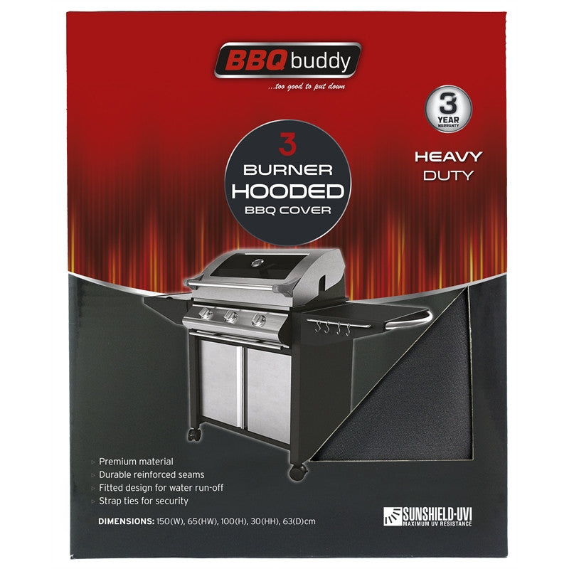 BBQ Cover 3 burner Heavy Duty, Bbq Buddy - BBQ Warehouse