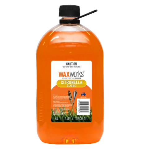 Waxworks Citronella Classic 4 Liter Torch And Lamp Oil