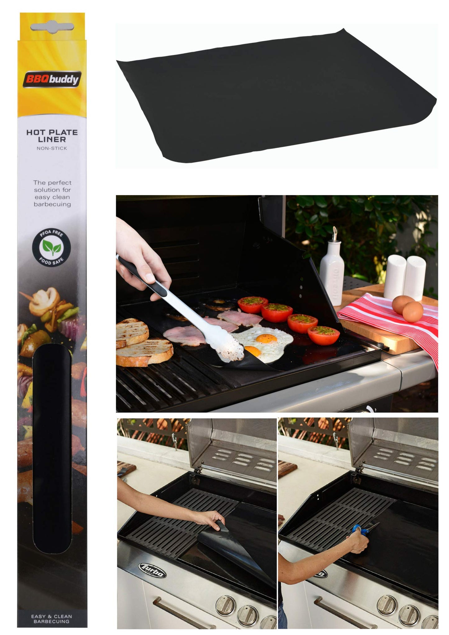 Non Stick BBQ Grill Hotplate Liner, Bbq Buddy