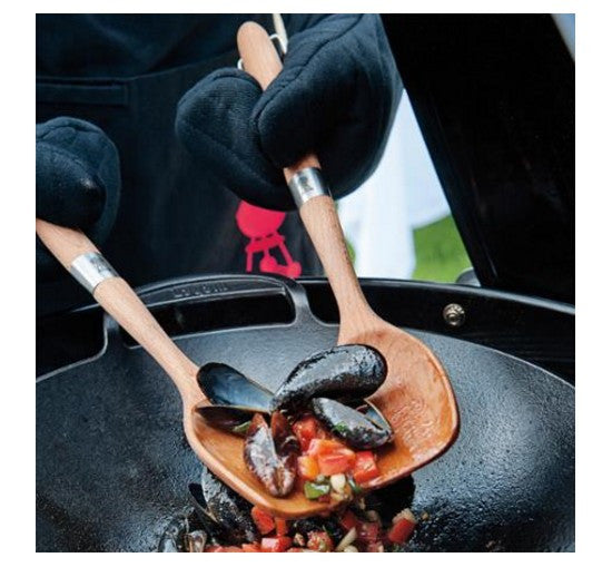 Weber 2 Piece Wok Tool Set - Spoon & Spatula - BBQ Warehouse - 1