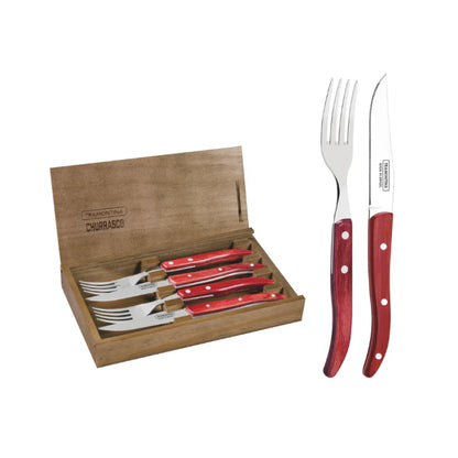 Tramontina Churrasco Steak Flatware Set, 4pcs, Stainless Steel