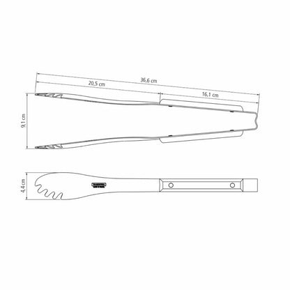 Tramontina Churrasco Meat Tong, Stainless Steel