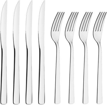 Tramontina Oslo 8 Pieces Steak Set, Fork/Knife/Barbecue/Stainless Steel/Flatware