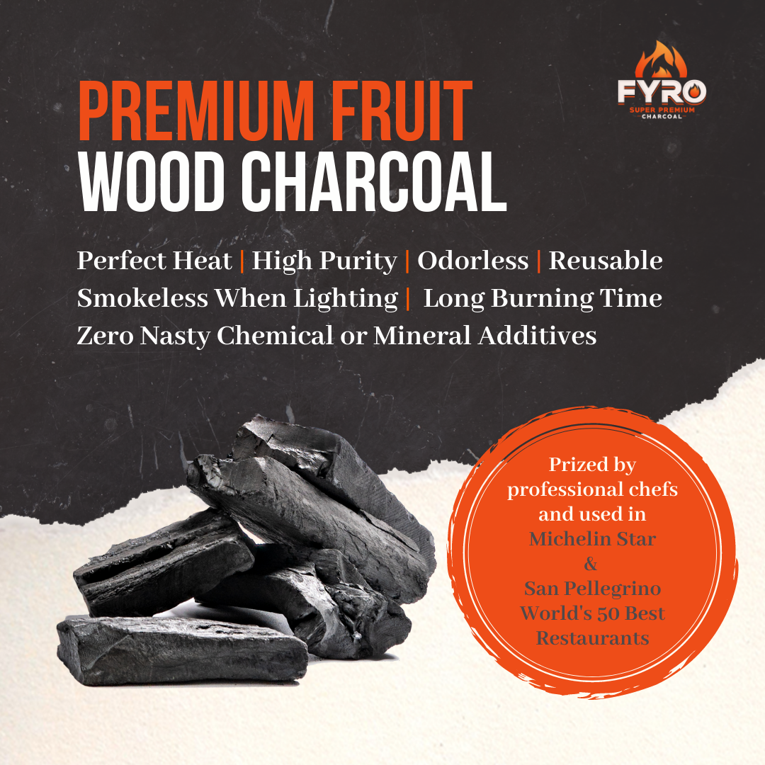 FYRO Premium Fruit Wood Lump Charcoal