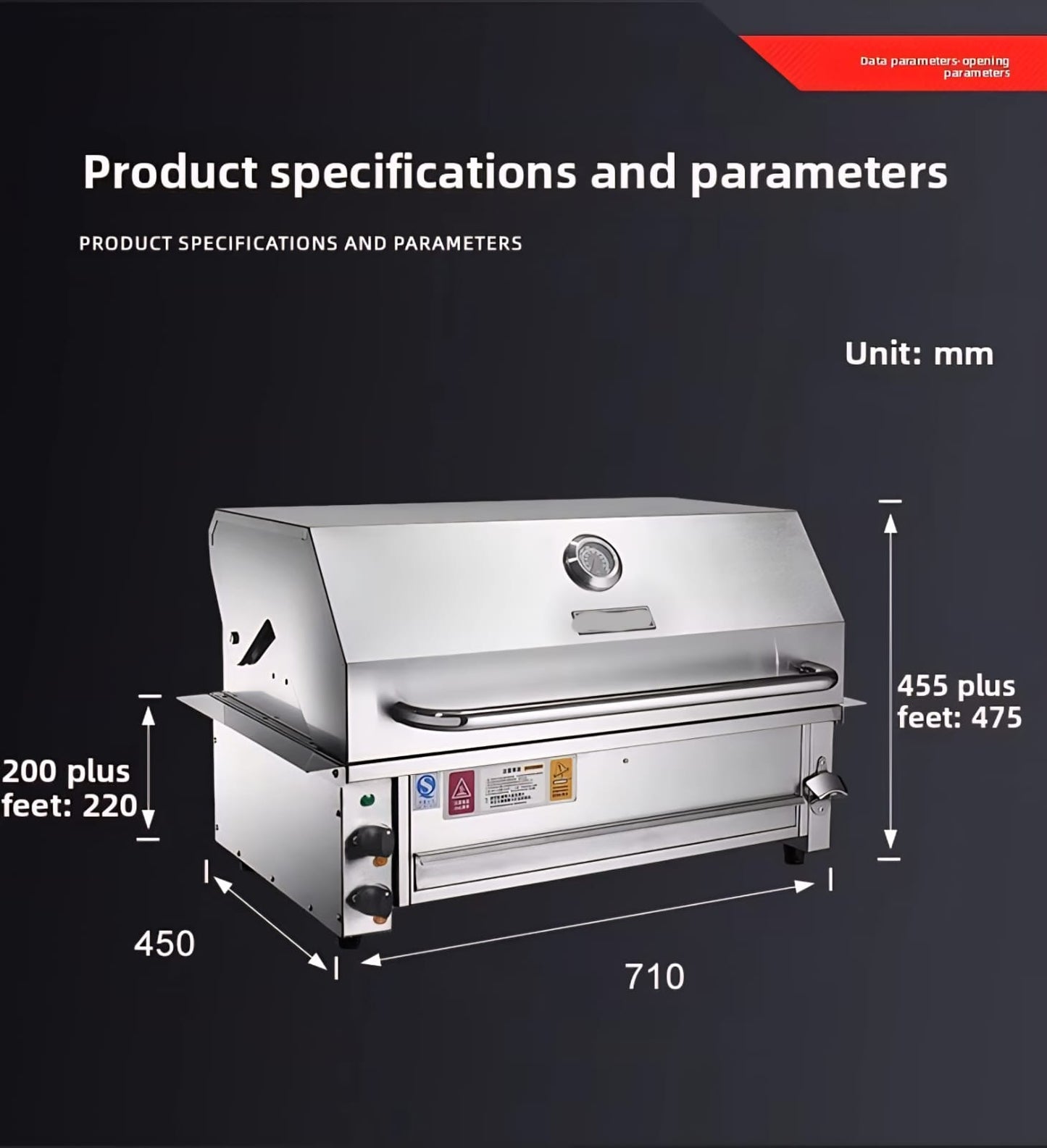 Stainless Steel Smokeless Built in Electric Grill
