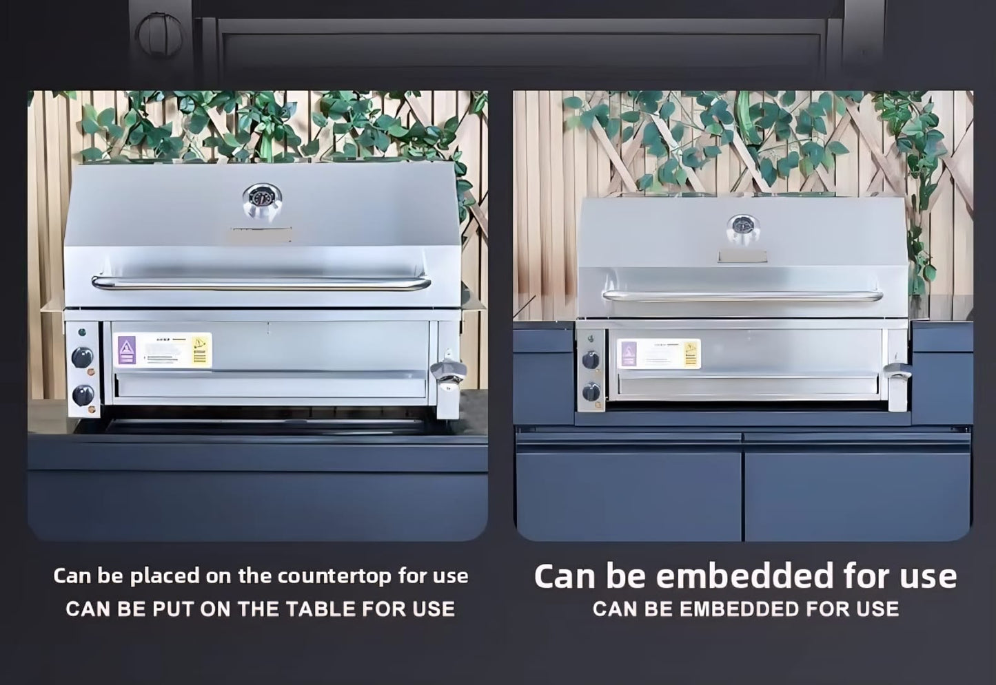 Stainless Steel Smokeless Built in Electric Grill