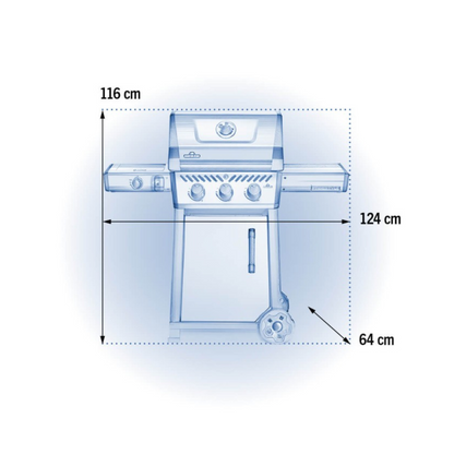 NAPOLEAN Freestyle 365 Gas Grill with Side Range Burner