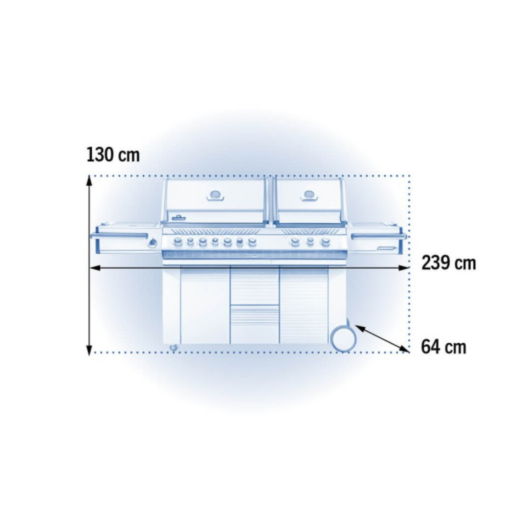 Napolean Prestige Pro 825 Gas Grill with Rear & Side Infrared Burner