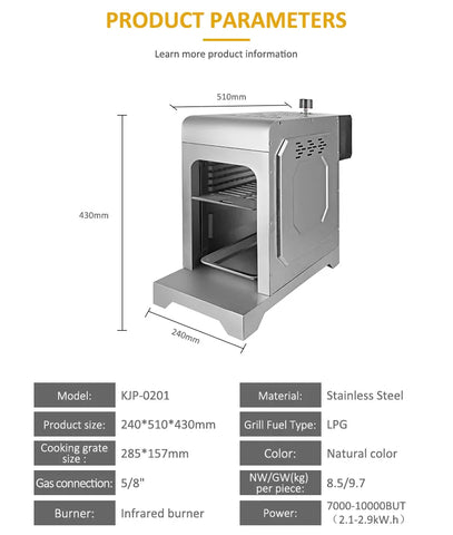 This @aspirebyhestan infrared sear burner is a steak cooking