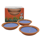 Waxworks Citronella Terracotta Dishes - Candles