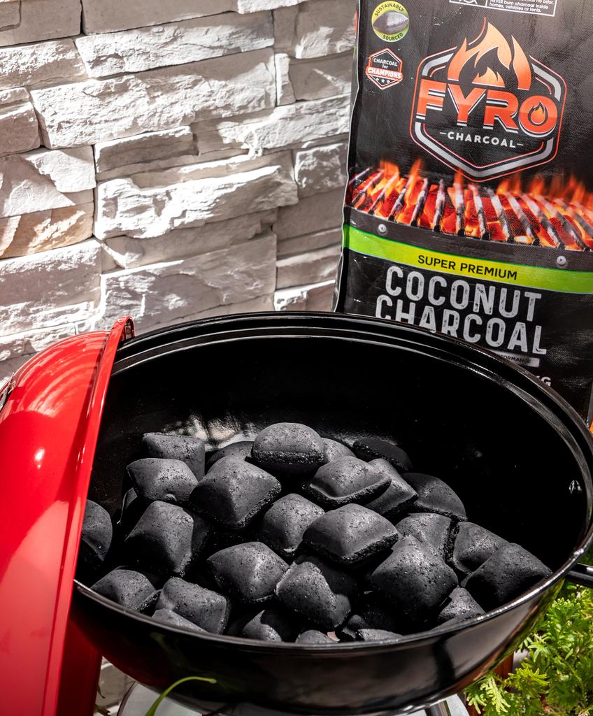 FYRO, Premium Coconut Charcoal Briquettes