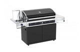 Premium Beefmaster 6 Burner BBQ on Classic Cart with Stainless Steel Side Burner